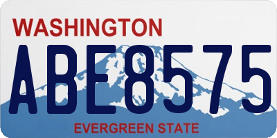 WA license plate ABE8575