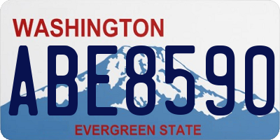 WA license plate ABE8590