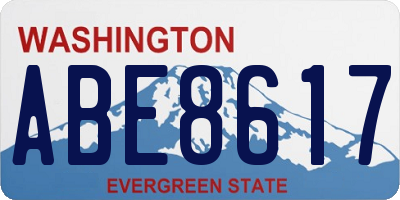 WA license plate ABE8617