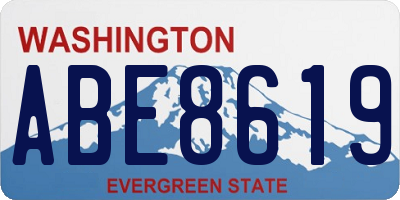 WA license plate ABE8619