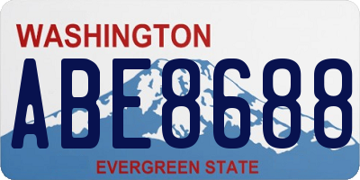 WA license plate ABE8688