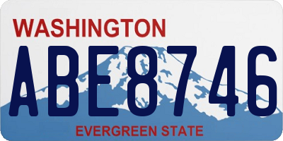 WA license plate ABE8746