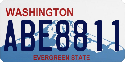 WA license plate ABE8811