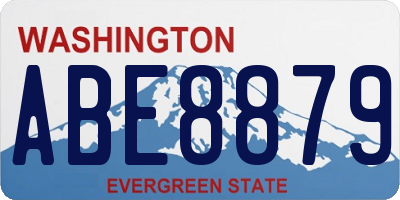 WA license plate ABE8879