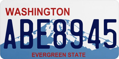 WA license plate ABE8945