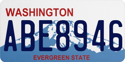 WA license plate ABE8946