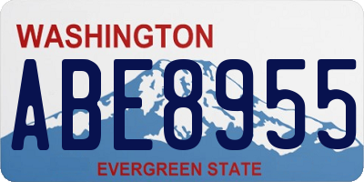 WA license plate ABE8955