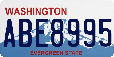 WA license plate ABE8995