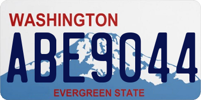 WA license plate ABE9044