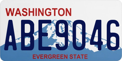 WA license plate ABE9046