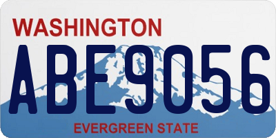 WA license plate ABE9056