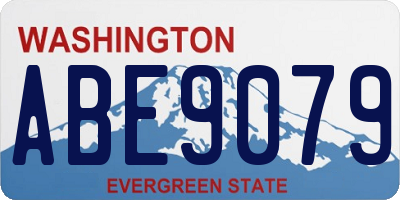 WA license plate ABE9079