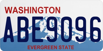 WA license plate ABE9096