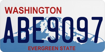WA license plate ABE9097