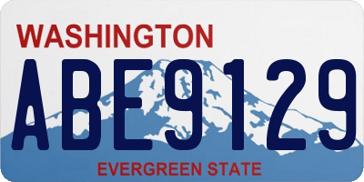 WA license plate ABE9129