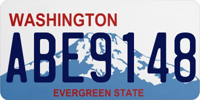 WA license plate ABE9148