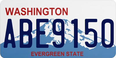 WA license plate ABE9150