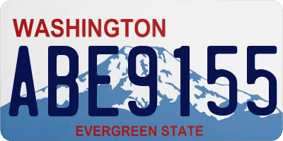 WA license plate ABE9155