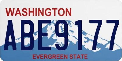 WA license plate ABE9177