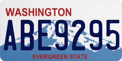 WA license plate ABE9295