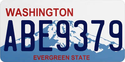 WA license plate ABE9379