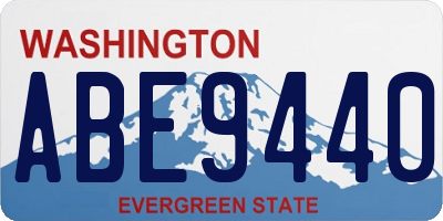 WA license plate ABE9440