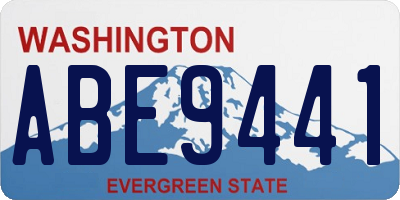 WA license plate ABE9441