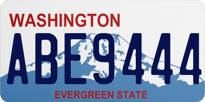 WA license plate ABE9444