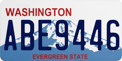 WA license plate ABE9446
