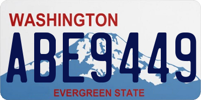 WA license plate ABE9449
