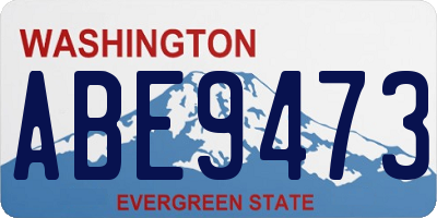WA license plate ABE9473