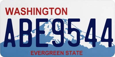 WA license plate ABE9544