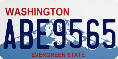 WA license plate ABE9565