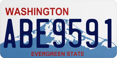 WA license plate ABE9591