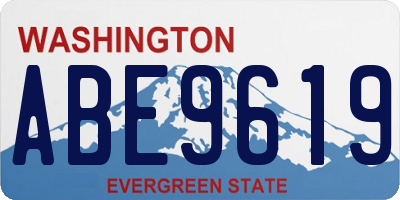WA license plate ABE9619