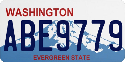 WA license plate ABE9779