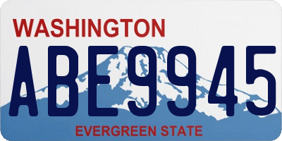WA license plate ABE9945