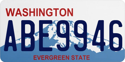 WA license plate ABE9946