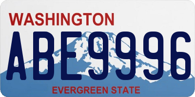 WA license plate ABE9996