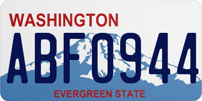 WA license plate ABF0944