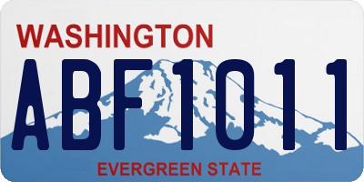 WA license plate ABF1011