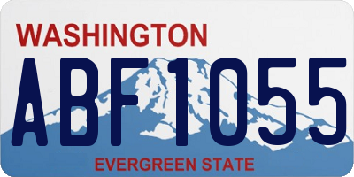 WA license plate ABF1055