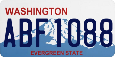 WA license plate ABF1088