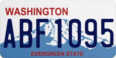 WA license plate ABF1095