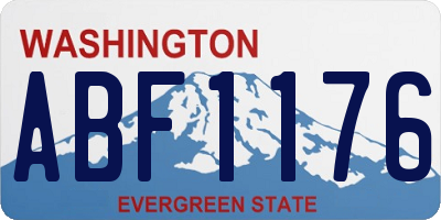 WA license plate ABF1176