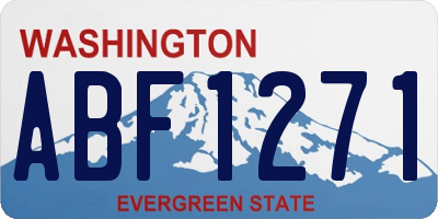 WA license plate ABF1271