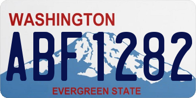 WA license plate ABF1282
