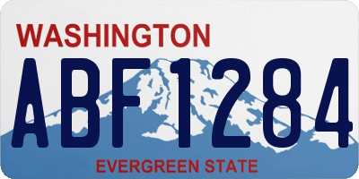 WA license plate ABF1284