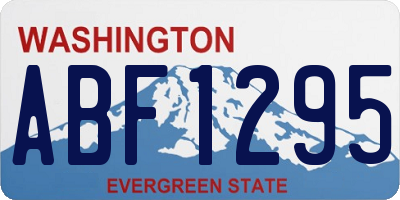 WA license plate ABF1295