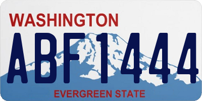 WA license plate ABF1444